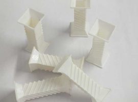 P20 B Cake Pillar Twisted Square 1